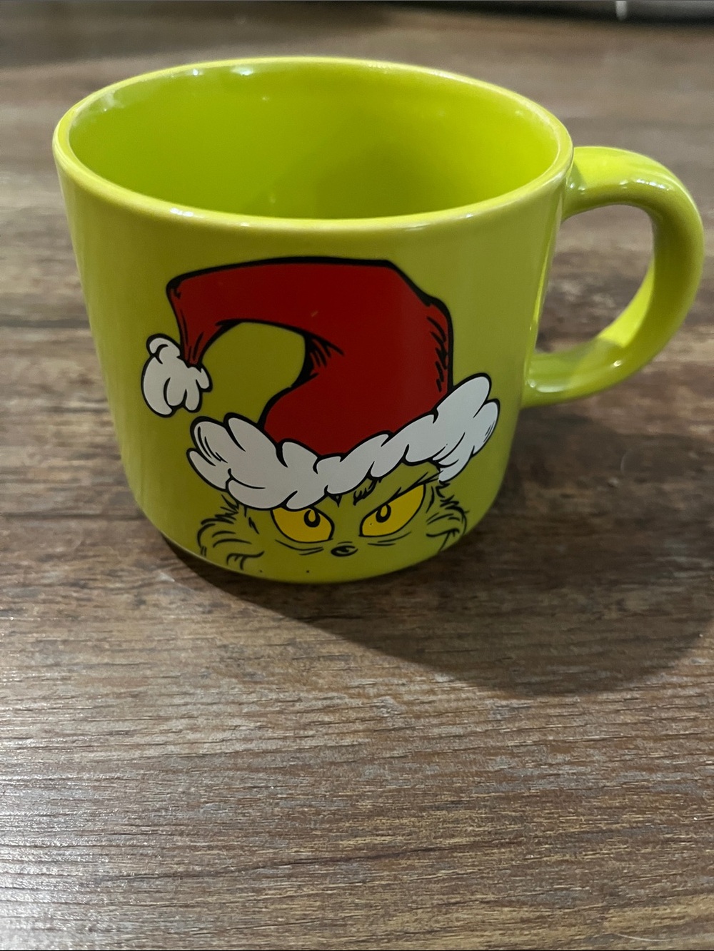 The Grinch Ceramic Mug - Bright Lime Green